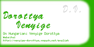 dorottya venyige business card